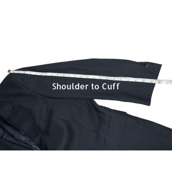 Vitale Barberis Canonico CHIAVARI 2Button Jacket  Super 100sNAVY 42R - Picture 6 of 12